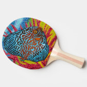 鮮やかな熱帯魚II 卓球ラケット (横)