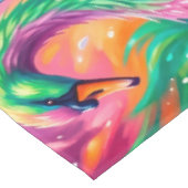 鮮やかな白鳥の夢の世界 - サイケデリックボホー テーブルクロス (アングル)