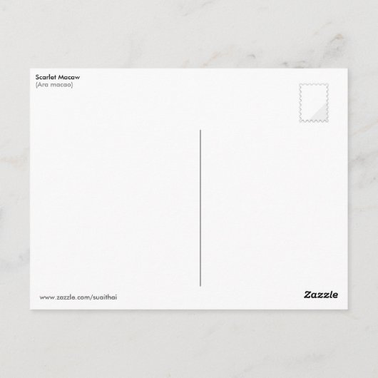 鮮やかな真っ赤なマカオの飛行 ポストカード