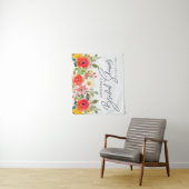 鮮やかな真夏の花のプリンセスシャワー タペストリー (インサイチュ)