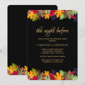 鮮やかな秋の招待状 招待状 (正面/裏面)