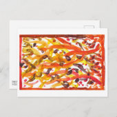 鮮やかな秋の木のはがき ポストカード (正面/裏面)