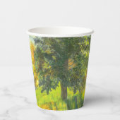 鮮やかな秋の水彩紙コップ 紙コップ (裏面)