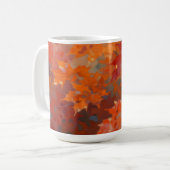 鮮やかな秋の紅葉の天蓋 コーヒーマグカップ (正面左)