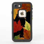 鮮やかな秋の色彩 カエルの葉 LifeProof iPhoneケース (裏面)