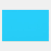 鮮やかな空の青無地の色 ラッピングペーパーシート (正面2)