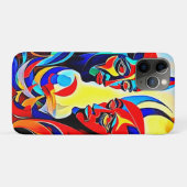 鮮やかな精神のペアデザイン Case-Mate iPhoneケース (裏面(横))