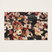 鮮やかな紅葉 | 秋の葉のRSVPカード (裏面)