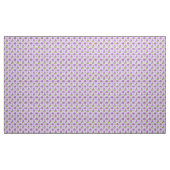 鮮やかな紫と白の花 ファブリック (ヤード)