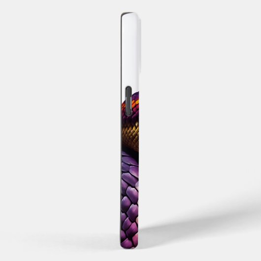 鮮やかな紫と黄色のコブラはかりで測ヘビ Case-Mate iPhoneケース (裏面 / 右)