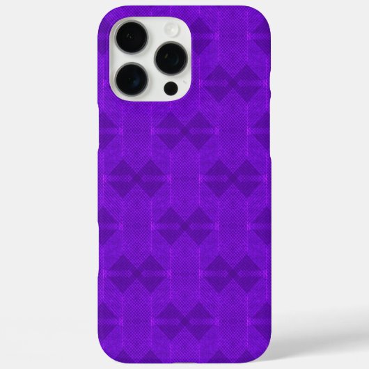 鮮やかな紫の幾何学テクスチャー Case-Mate iPhoneケース (裏面)