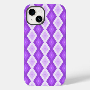 鮮やかな紫色のダイヤモンドパターン Case-Mate iPhone 14ケース