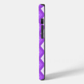 鮮やかな紫色のダイヤモンドパターン Case-Mate iPhoneケース (裏面 / 左)