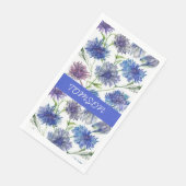 鮮やかな紫色のトウモロコシの花の畑、紫、青c (コーナー)