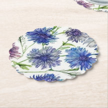 鮮やかな紫色のトウモロコシの花の畑、紫、青c