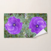 鮮やかな紫色のハイビスカス、ハンドタオル ハンドタオル (ハンドタオル)