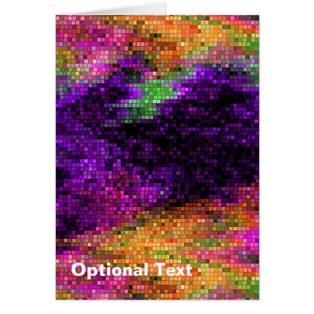 鮮やかな紫色の数々のなモザイク・タイル (正面)