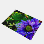 鮮やかな紫色の花 ドアマット (アングル)