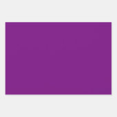 鮮やかな紫、青、緑の格子模様 ラッピングペーパーシート (正面2)