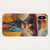 鮮やかな紳士のスタイルモバイルケース Case-Mate iPhoneケース (裏面(横))