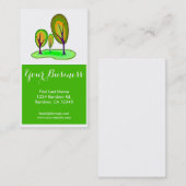 鮮やかな緑の木のカスタマイズ可能な名刺 名刺 (正面/裏面)