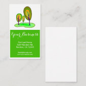 鮮やかな緑の木のカスタマイズ可能な名刺 名刺 (正面/裏面)