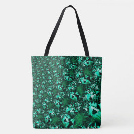 鮮やかな緑の色調で、エンボスに似ている トートバッグ