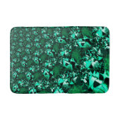 鮮やかな緑の色調で、エンボスに似ている バスマット (正面)