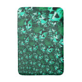 鮮やかな緑の色調で、エンボスに似ている バスマット (正面縦)