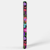 鮮やかな美しいボホの花と黒 SAMSUNG GALAXYケース (右側面)