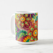 鮮やかな美しい鮮やかなコーヒーマグ コーヒーマグカップ (正面左)