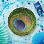 鮮やかな羽毛 ペーパープレート (パーティー)