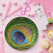 鮮やかな羽毛 ペーパープレート (パーティー)