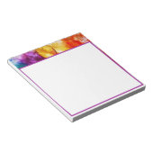 鮮やかな羽 ノートパッド (アングル)