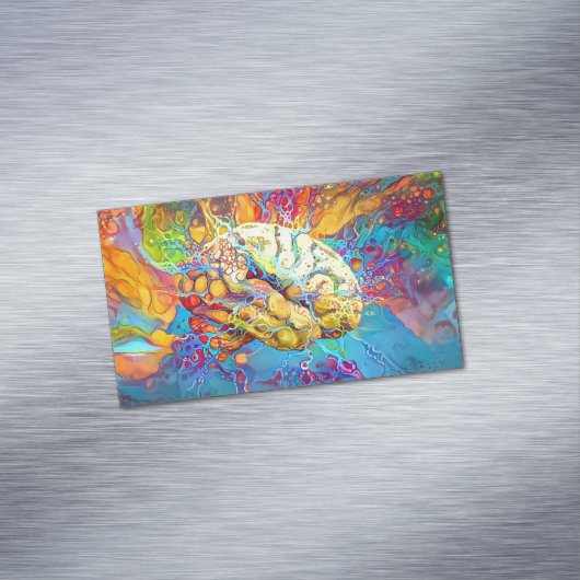 鮮やかな脳 – 名刺マグネット (インサイチュ)