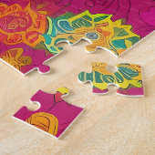 鮮やかな自然と野生生物 ジグソーパズル (側面)