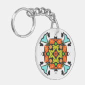 鮮やかな自然の禅 キーホルダー (正面左)