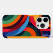 鮮やかな色で図形を円弧にする Case-Mate iPhoneケース (裏面 (横))