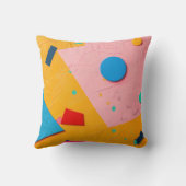 鮮やかな色で多様な形状 クッション (裏面)