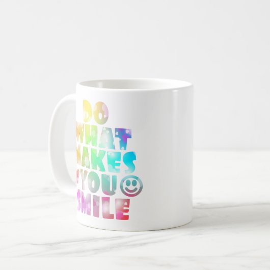 鮮やかな色とハートでスマイルを実現 コーヒーマグカップ (正面左)
