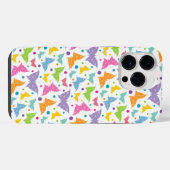 鮮やかな色のかわいい蝶々 iPhoneケース (裏面横)