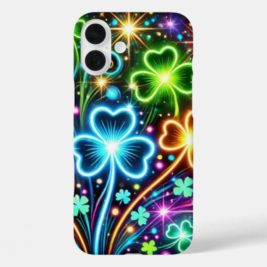 鮮やかな色のアイリッシュ・ケルトのシャムロック Case-Mate iPhoneケース (裏面)