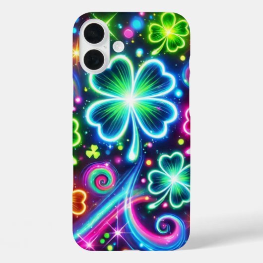 鮮やかな色のアイリッシュ・ケルトのシャムロック Case-Mate iPhoneケース (裏面)