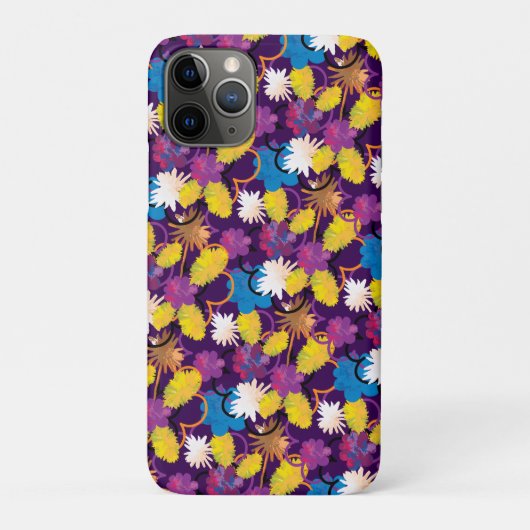 鮮やかな色のエキゾチックな熱帯の描かれた花 Case-Mate iPhoneケース (裏)
