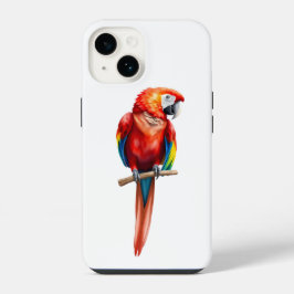 鮮やかな色のコンゴウインコ iPhone 14ケース
