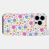 鮮やかな色のデイジーの花 iPhoneケース (裏面横)