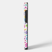 鮮やかな色のデイジーの花 iPhoneケース (左側面)