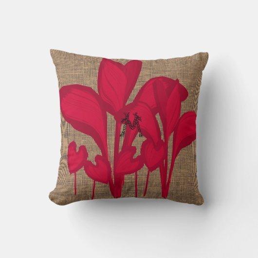 鮮やかな色のポップ・アートのバナナの葉のブ素朴バス クッション (正面)