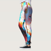 鮮やかな色のマンガガールファンタジー レギンス (左)