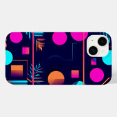 鮮やかな色のモダンな抽象デザイン Case-Mate iPhoneケース (裏面 (横))